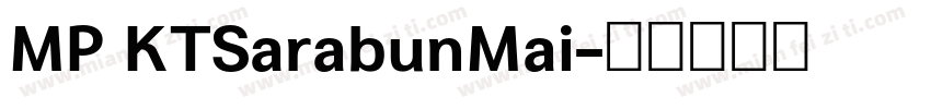 MP KTSarabunMai字体转换